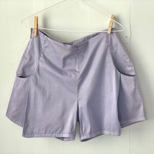 pastel purple skort/shorts, made in Italy